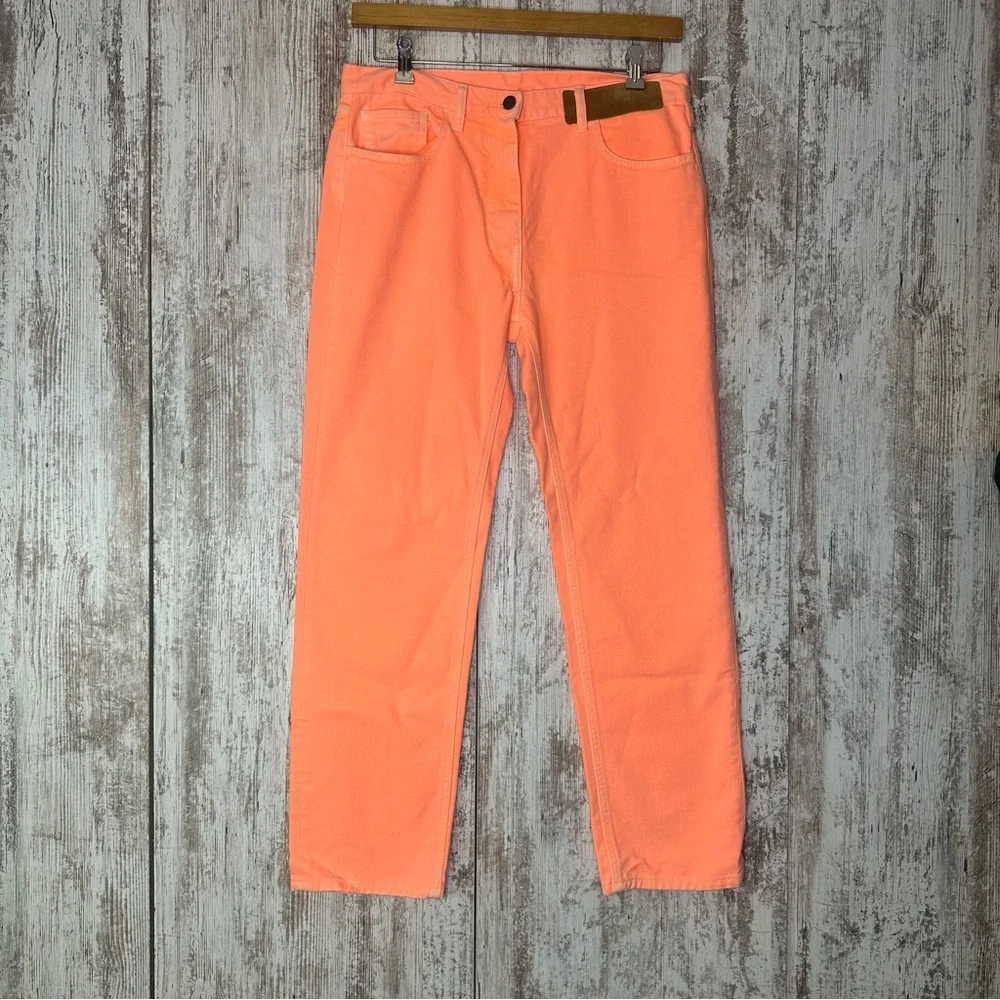 PALM ANGELS Orange Faded Jeans size 31